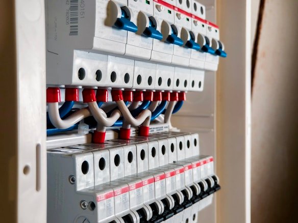 electrical panel close up